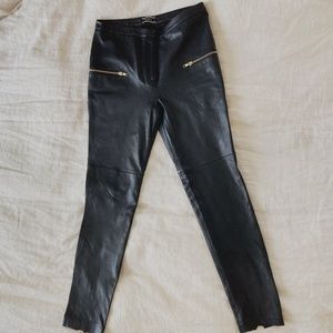 By Malene Birger Black Leather Pants